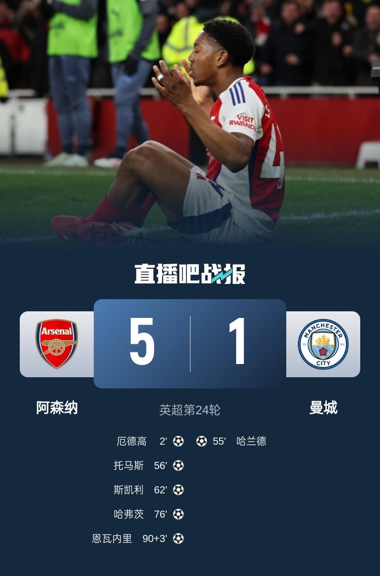  回旋鏢只用3天？5-1后阿森納鋒線未引援&再傷1人，戈登：保持謙遜