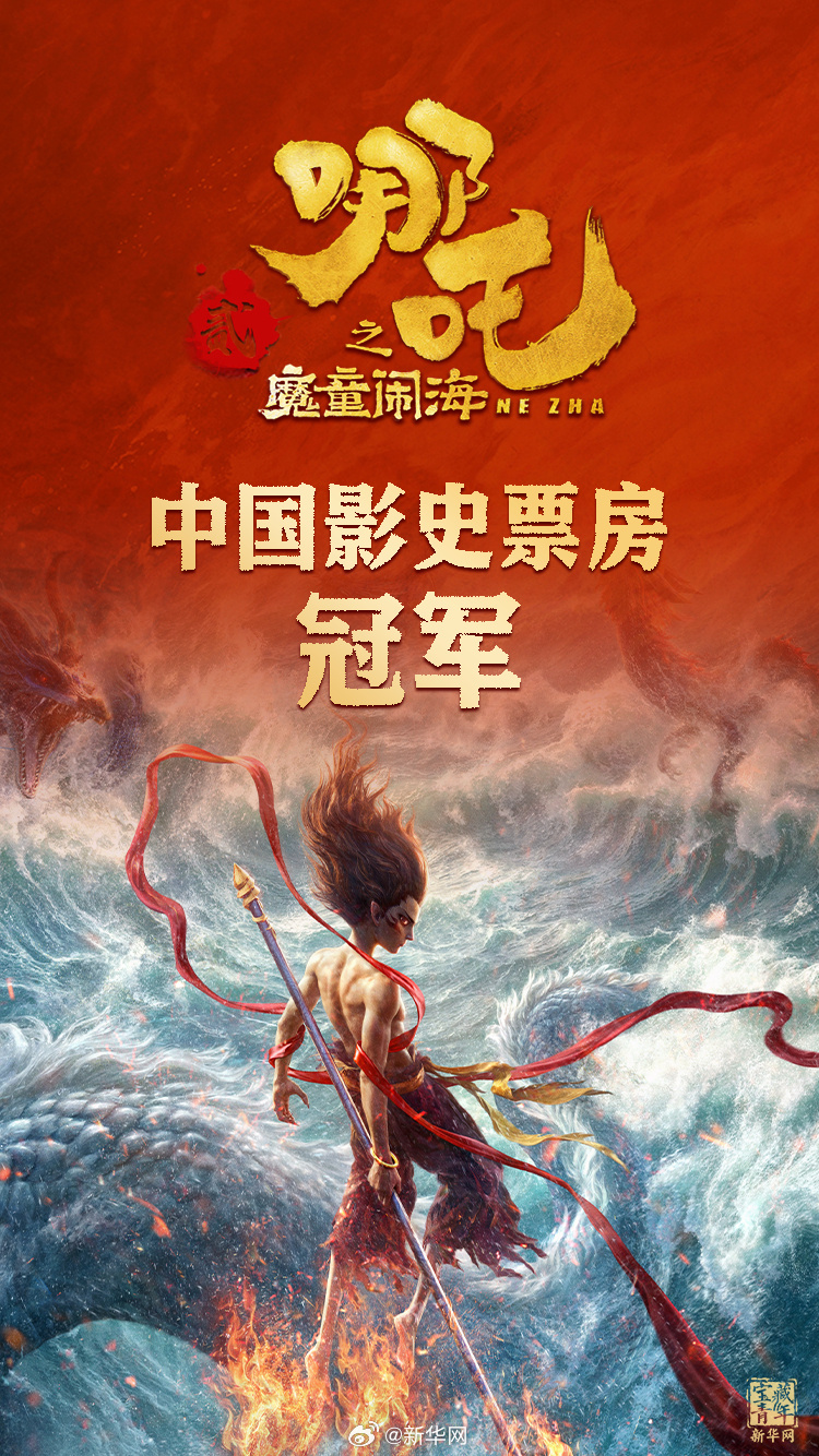  登頂！《哪吒2》打破中國影史最高票房紀錄