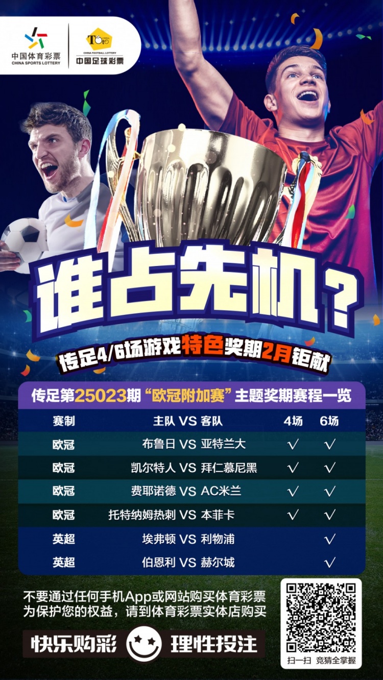  誰占先機？！傳足特色獎期第25023期聚焦歐冠附加賽