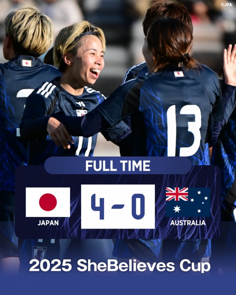  熱身賽日本女足4-0澳大利亞女足，田中美南2射1傳&長(zhǎng)谷川唯任隊(duì)長(zhǎng)